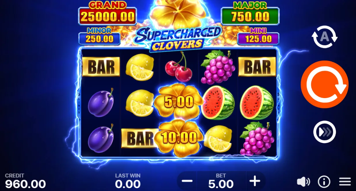 Supercharged Clovers: Hold and Win