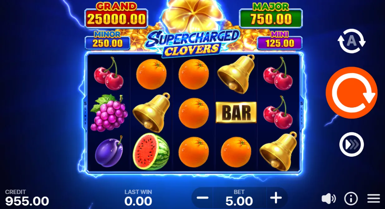 Supercharged Clovers: Hold and Win Slot